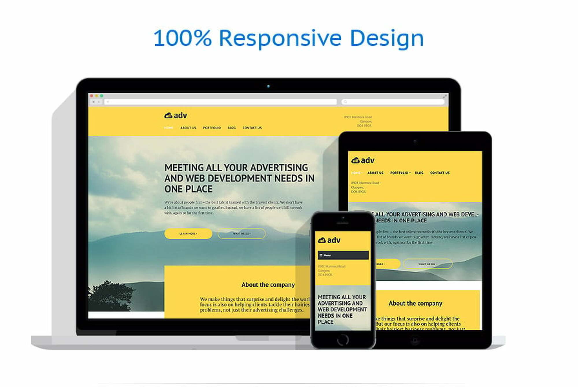 Adv - Bright And Stylish WordPress Advertising Theme