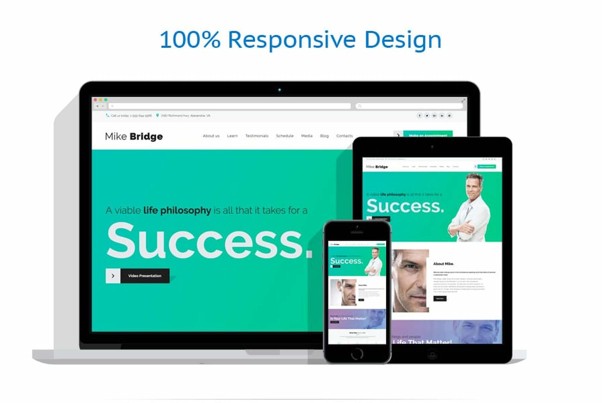 Mike Bridge - Motivational Coach WordPress Theme