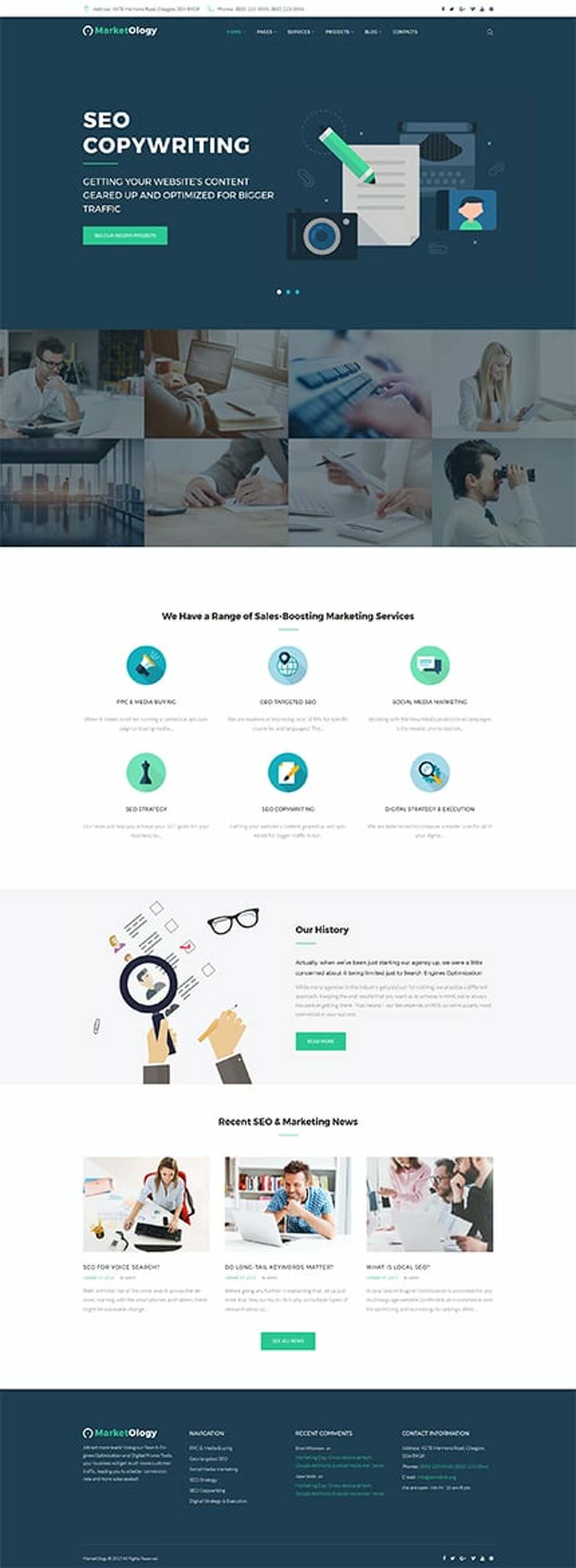 MarketOlogy - SEO and Marketing Agency Responsive WordPress Theme