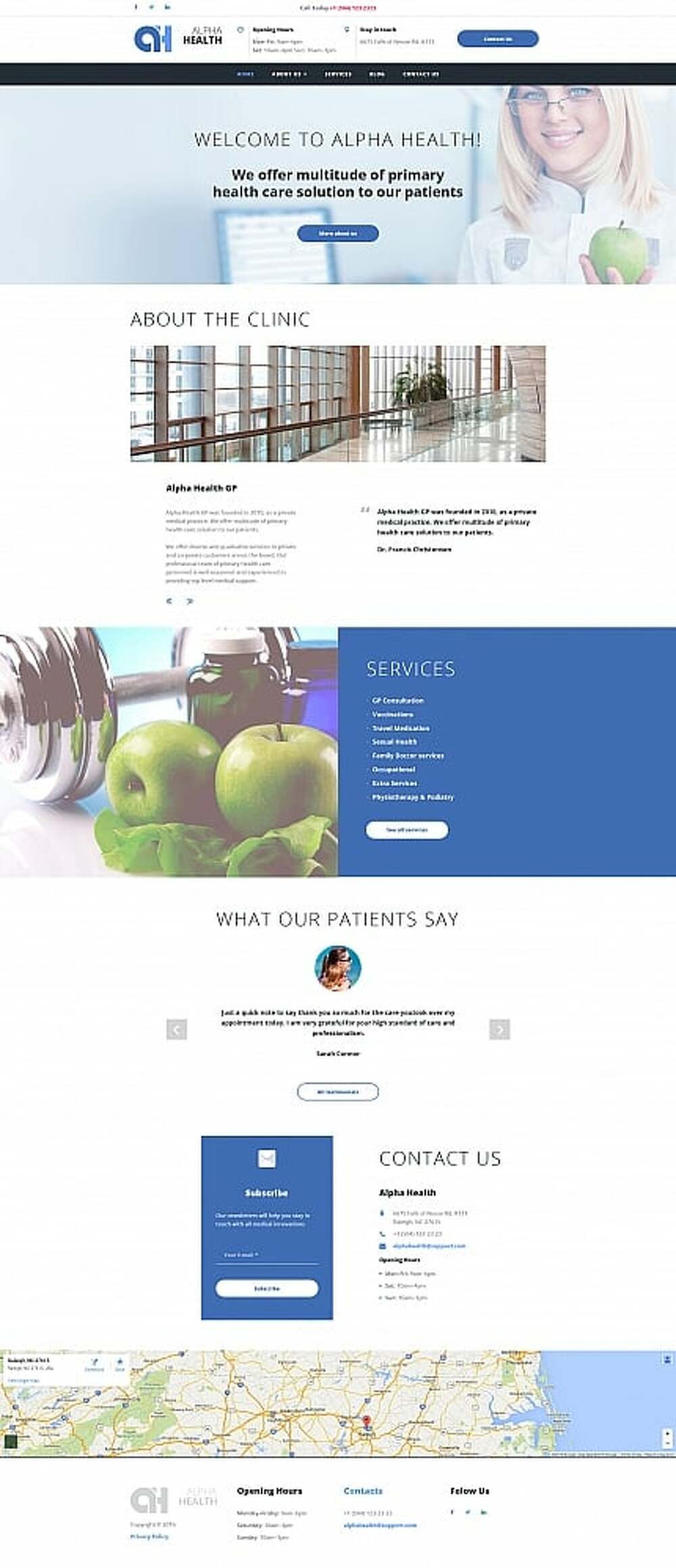 Medical Clinic Moto CMS 3 Template