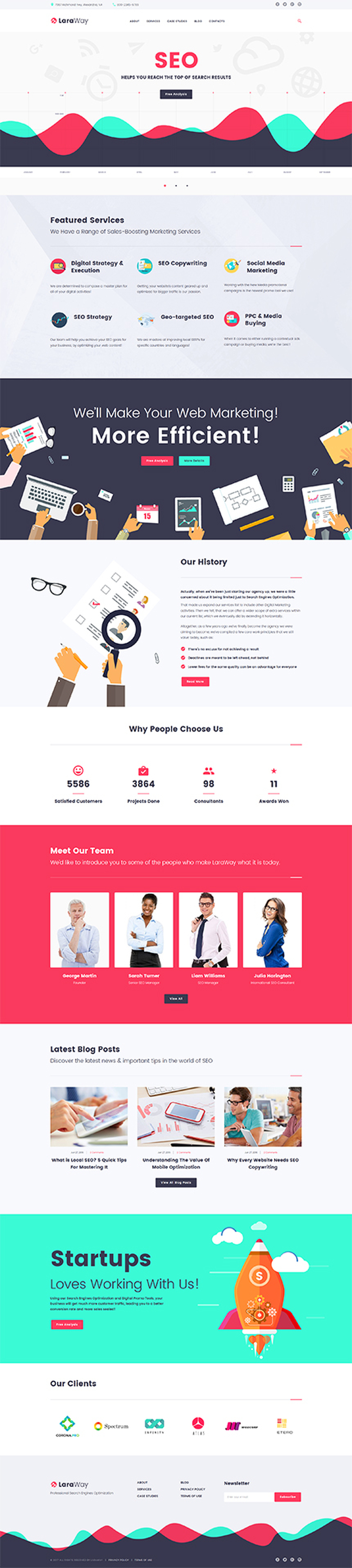 Laraway - SEO& Digital Marketing Agency WordPress Theme