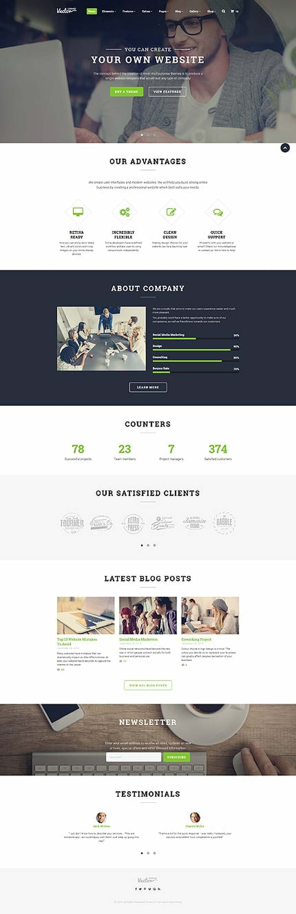 Grand Vector - Web Design Studio HTML5 Website Template