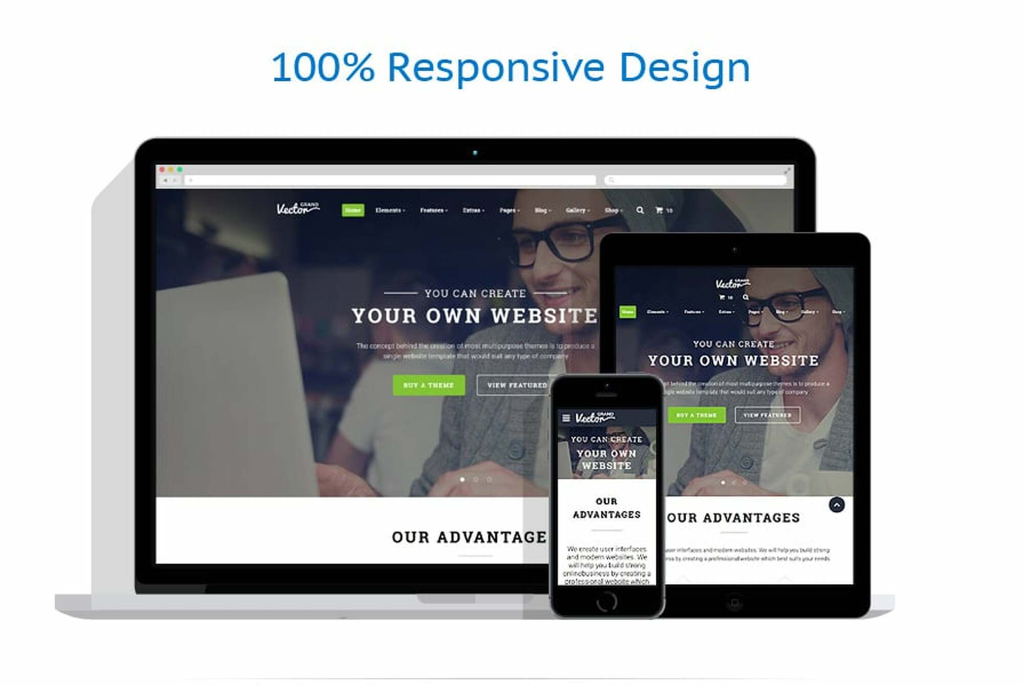 Grand Vector - Web Design Studio HTML5 Website Template