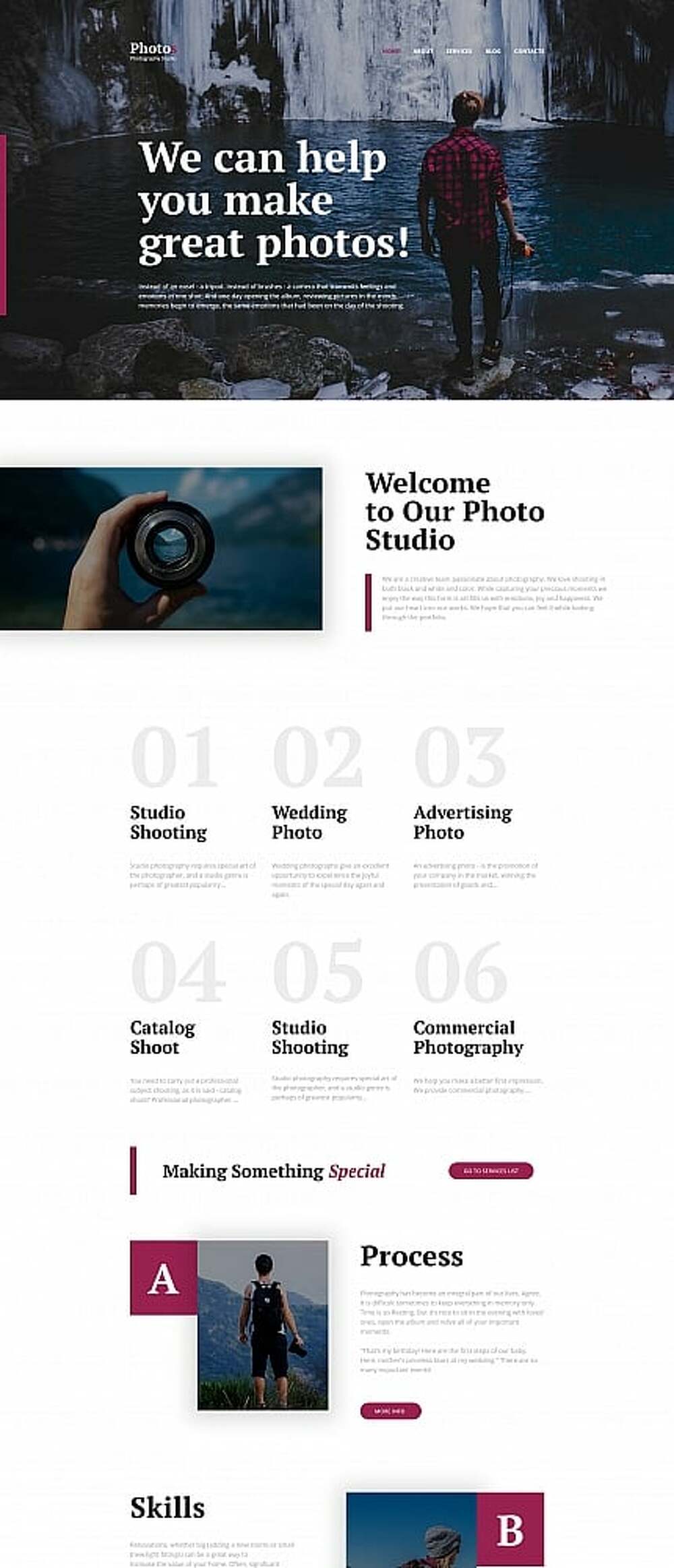 Photography Studio Photo Gallery Template