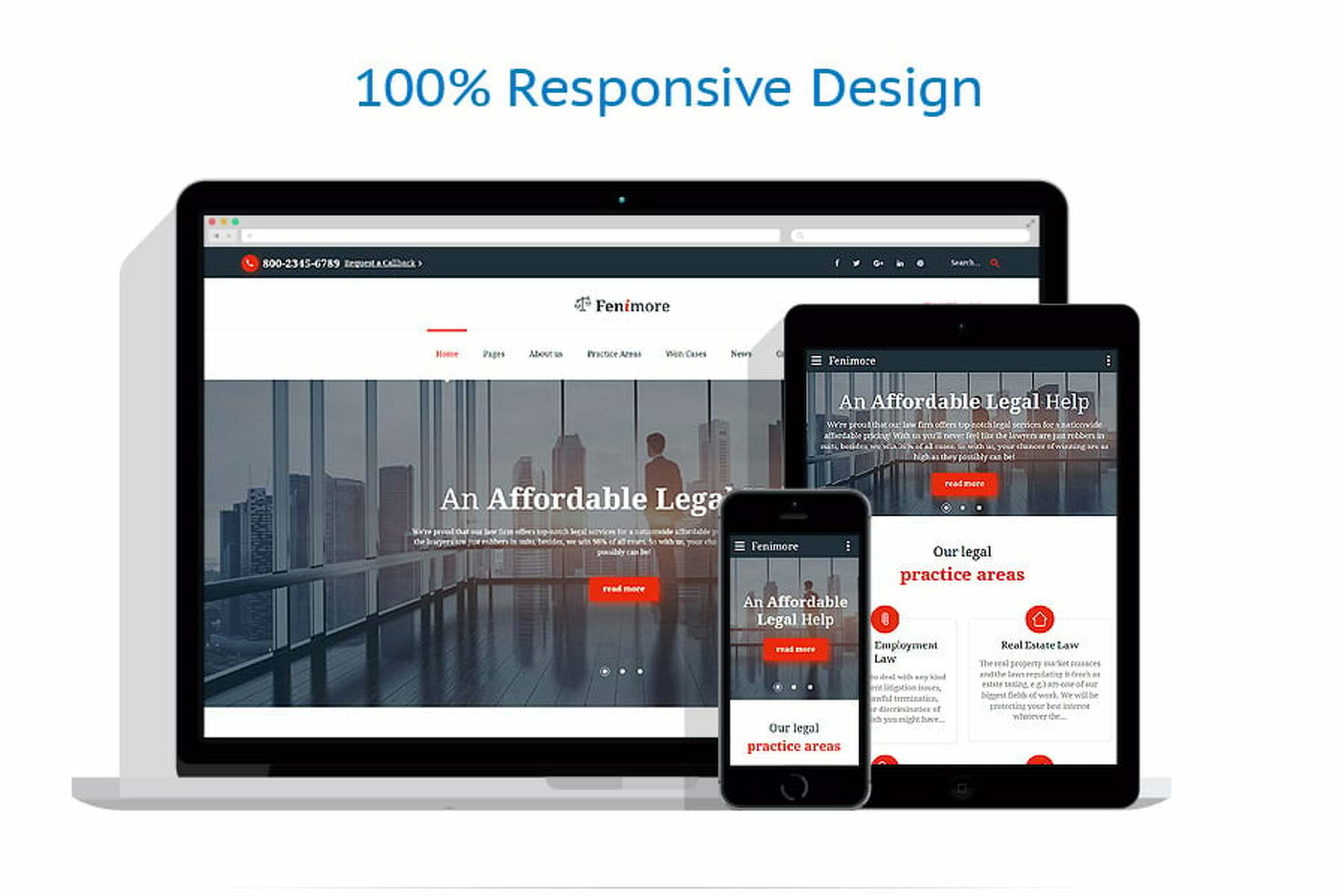 Law Firm Responsive Website Template