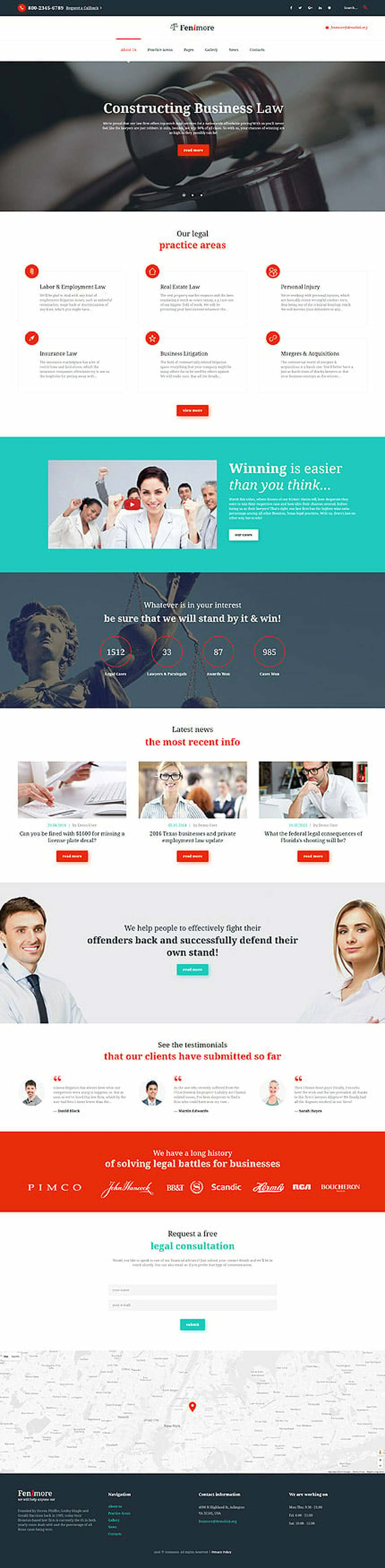 Fenimore - Attorney& Law Services Joomla Template