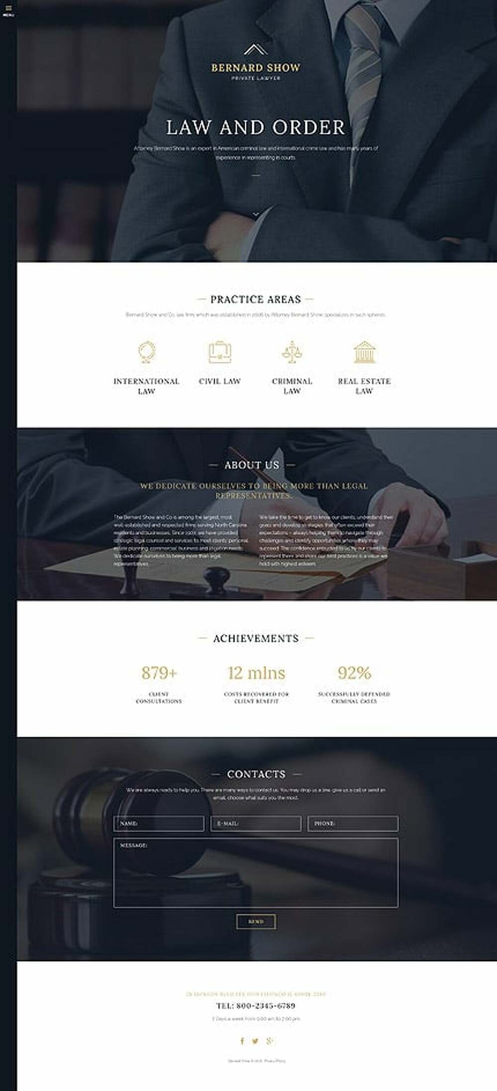 Lawyer Joomla Template