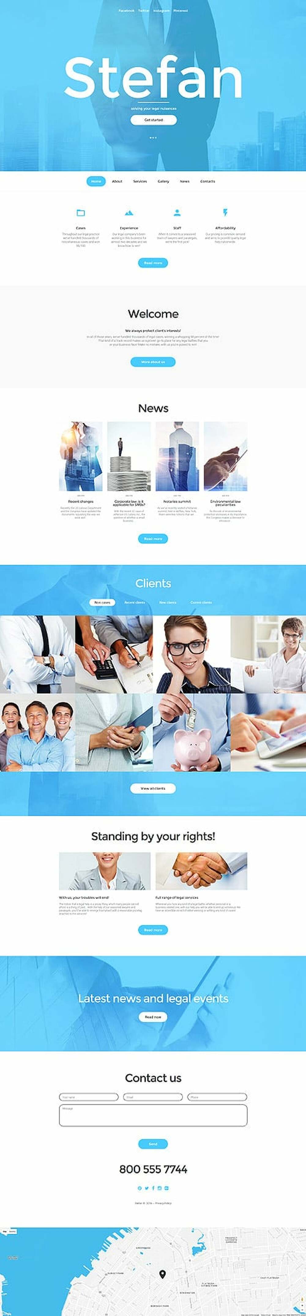 Law Firm Responsive Website Template