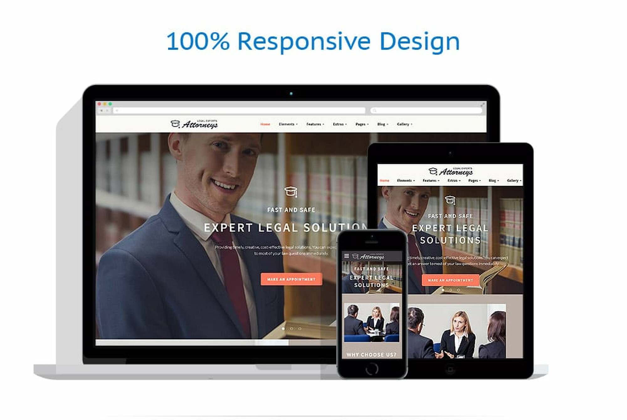 Law Firm Responsive Website Template