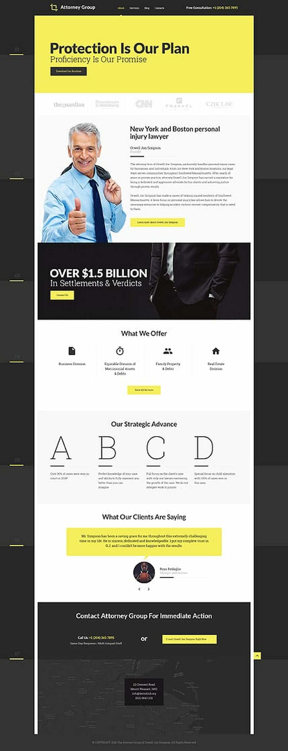 Law Firm Responsive Website Template