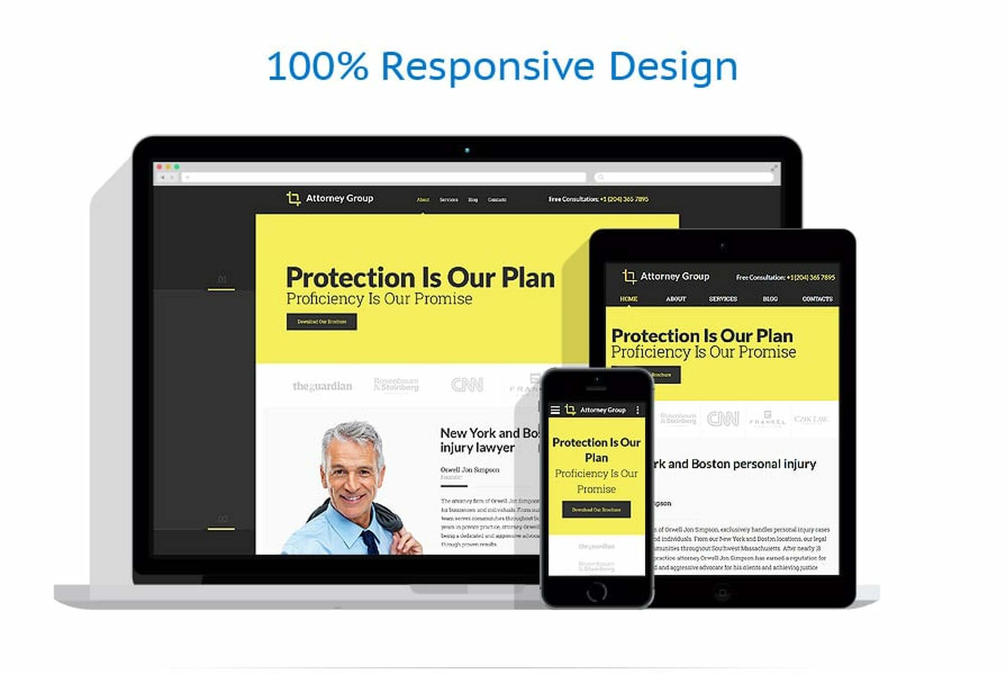 Law Firm Responsive Website Template