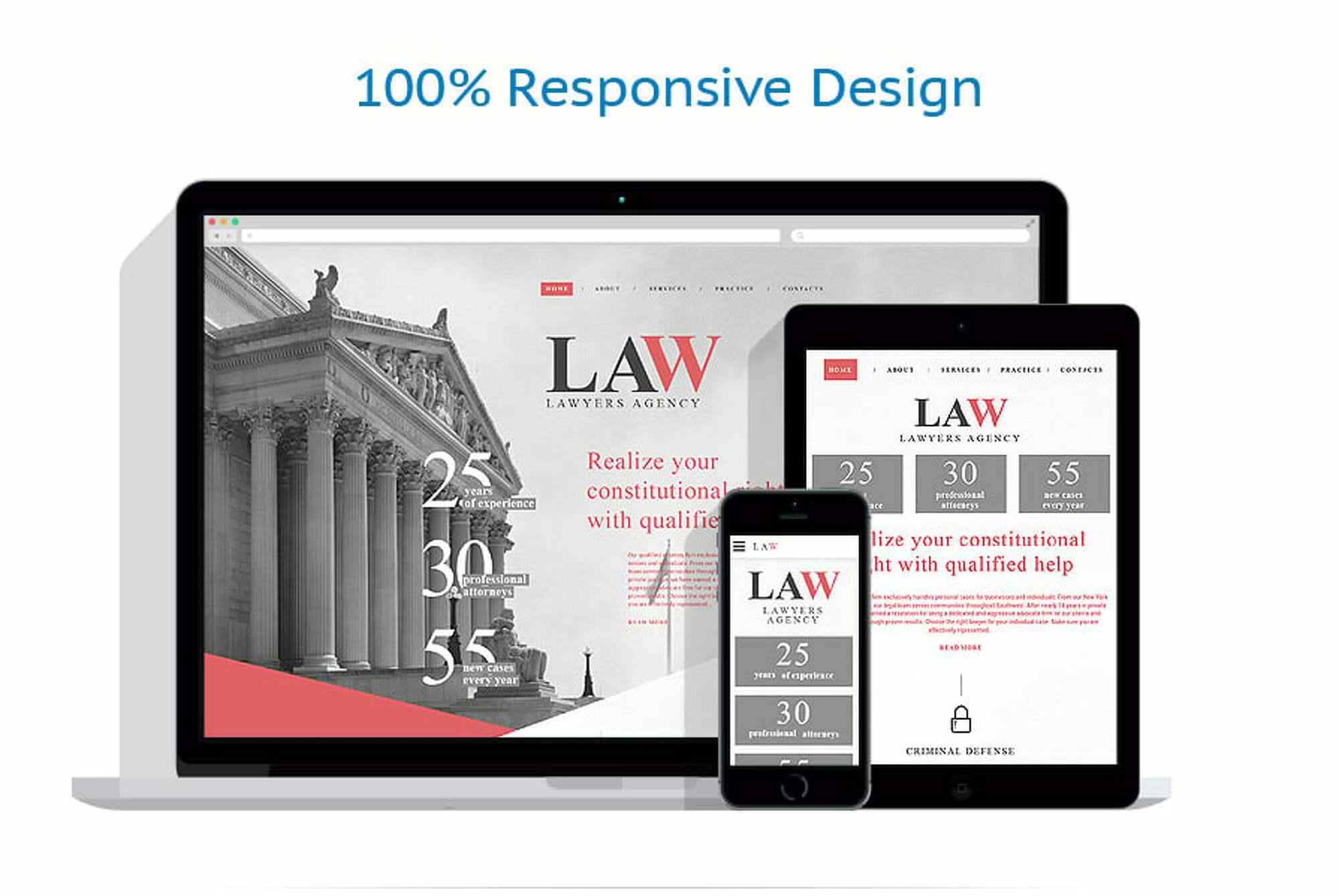 Law Firm Responsive Website Template