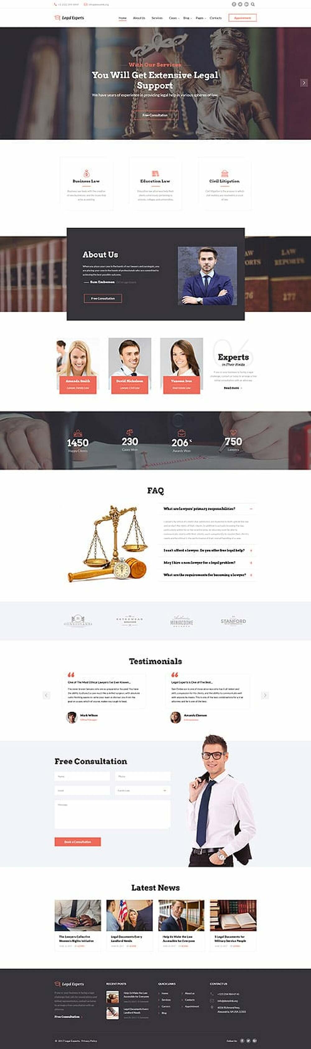 Traffic Ticket Attorney Website Template