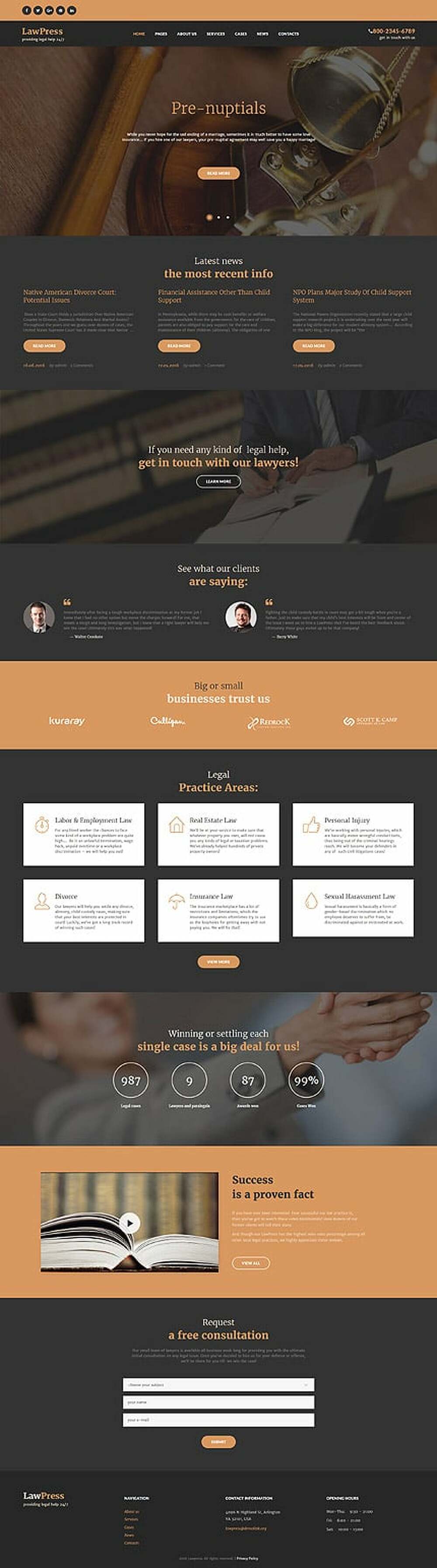 LawPress - Law Firm Responsive WordPress Theme