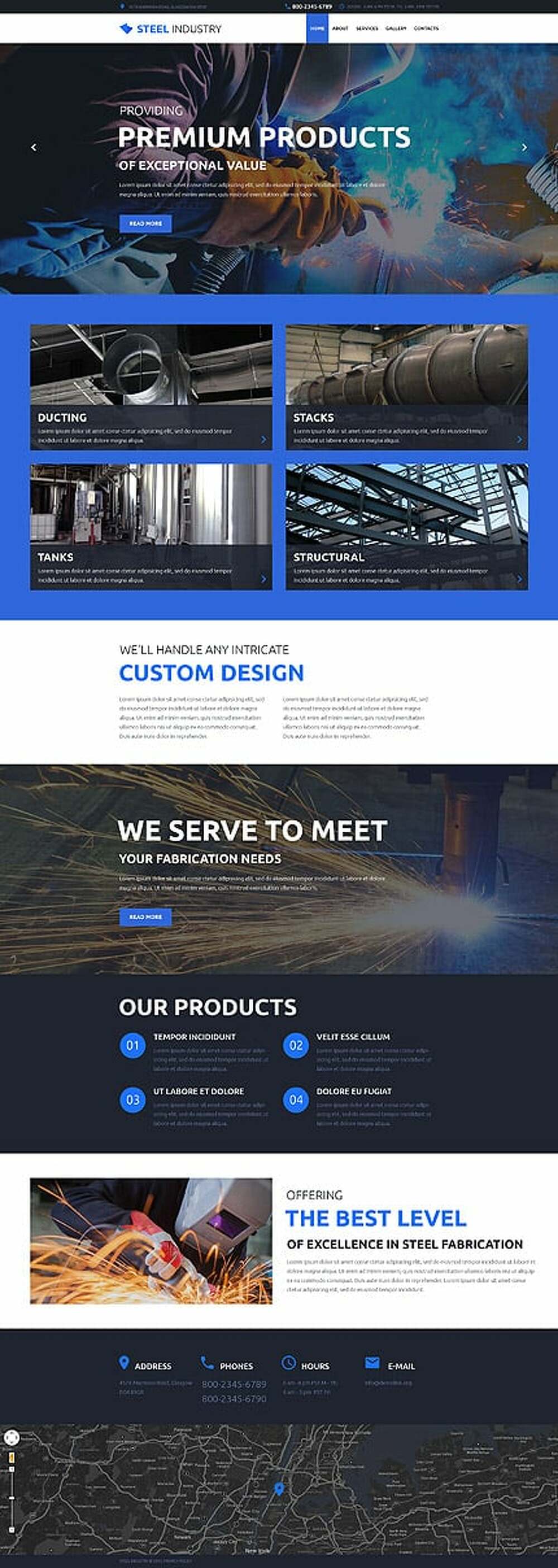 Steelworks Responsive Website Template