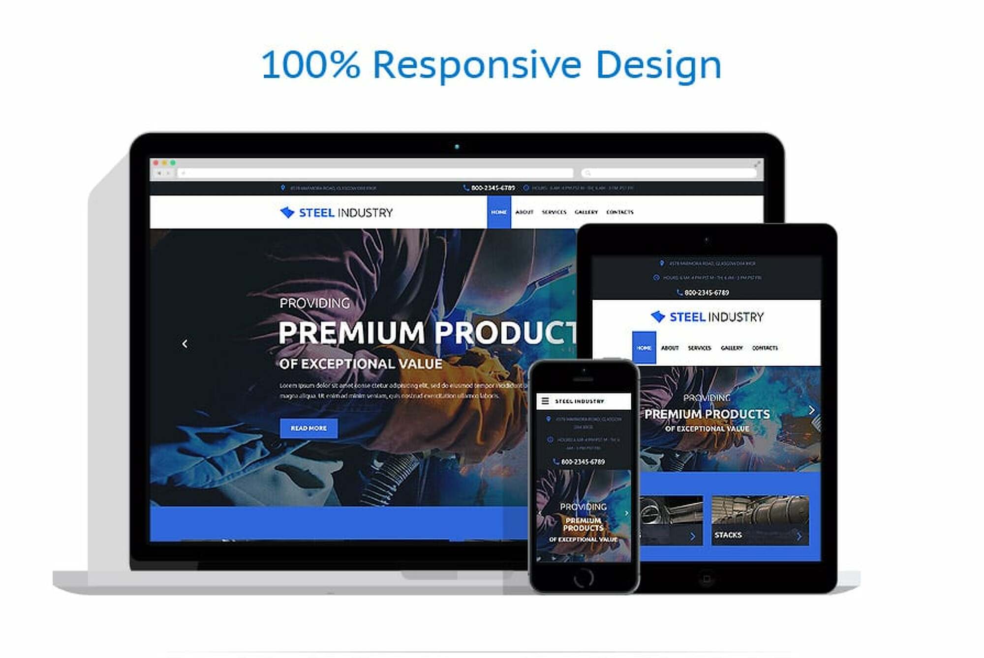 Steelworks Responsive Website Template