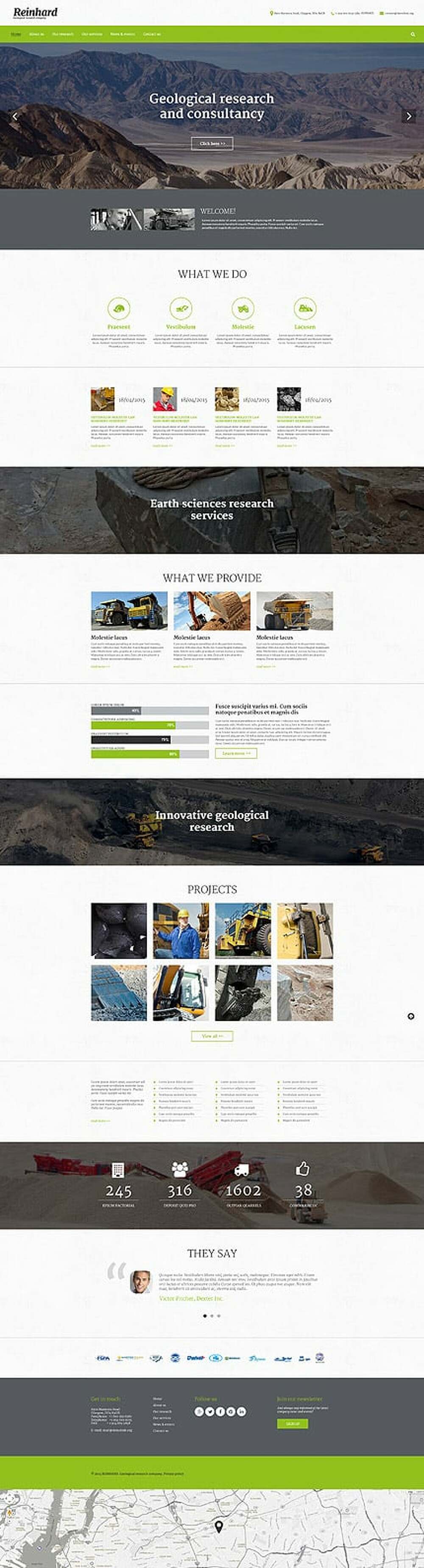 Reinhard Website Template