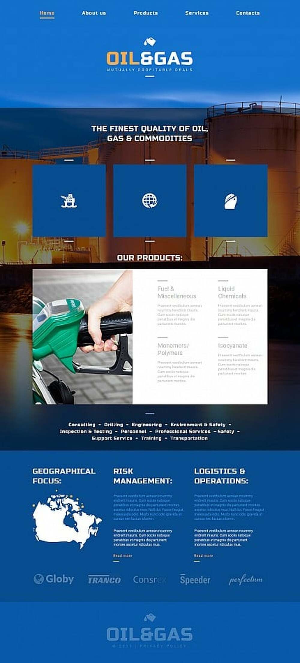 Gas& Oil Moto CMS 3 Template