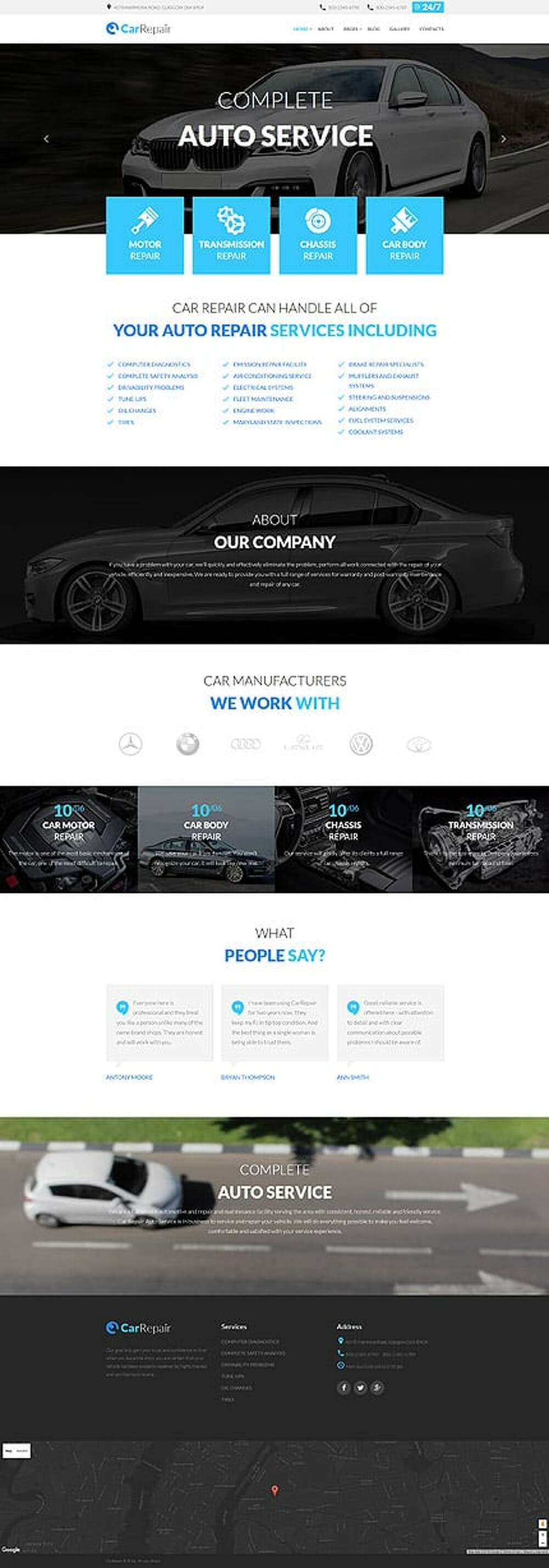 Car Repair Joomla Template