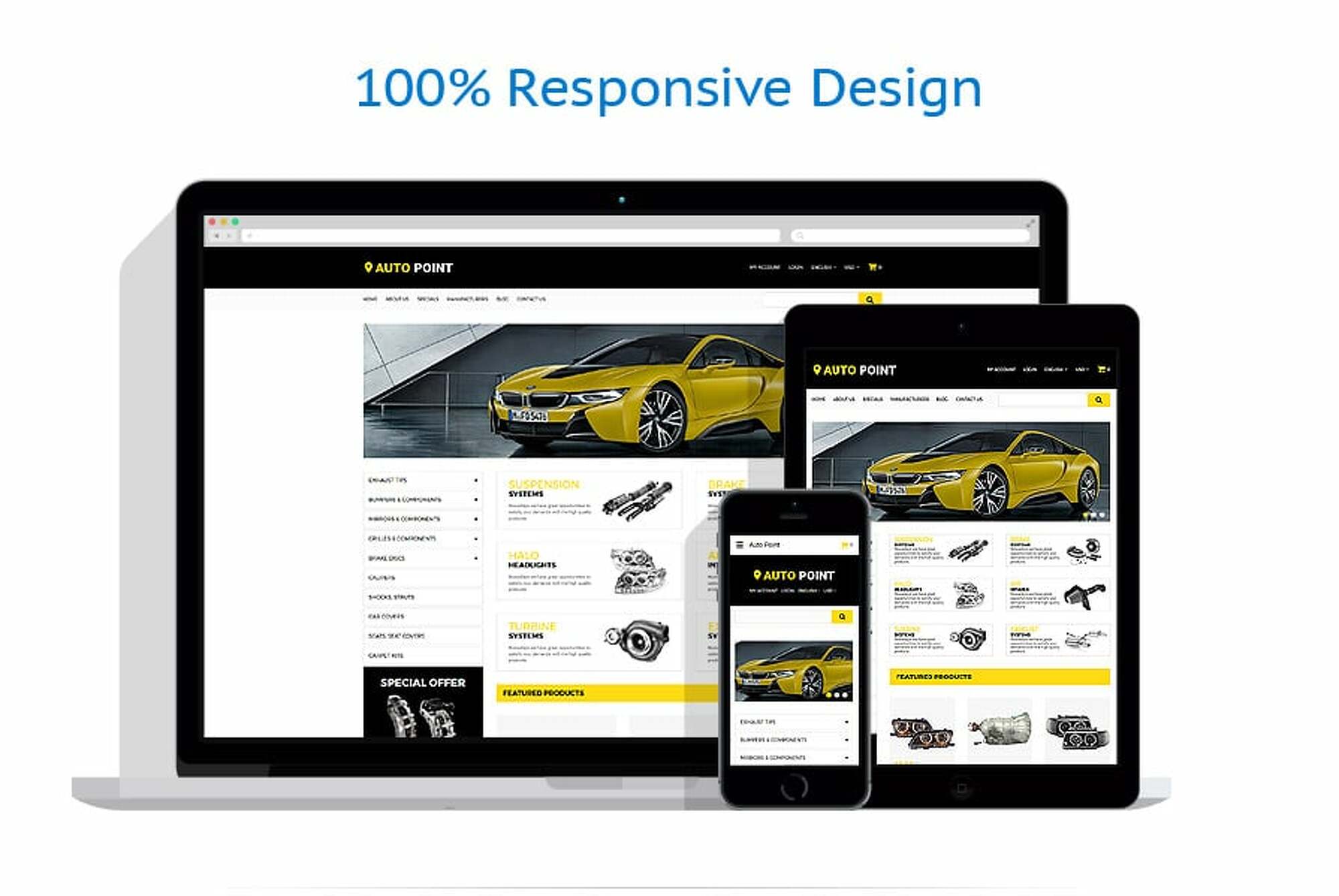 Auto Parts Responsive OpenCart Template