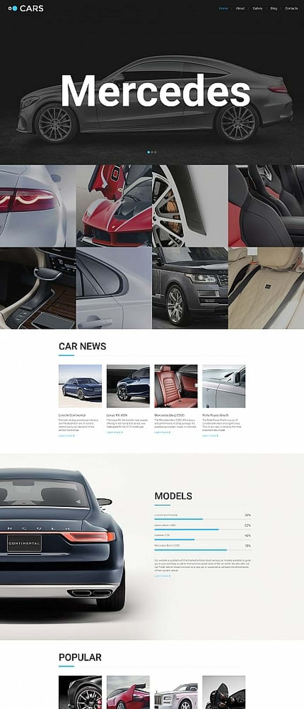 Cars - VIP Car Portal Moto CMS 3 Template