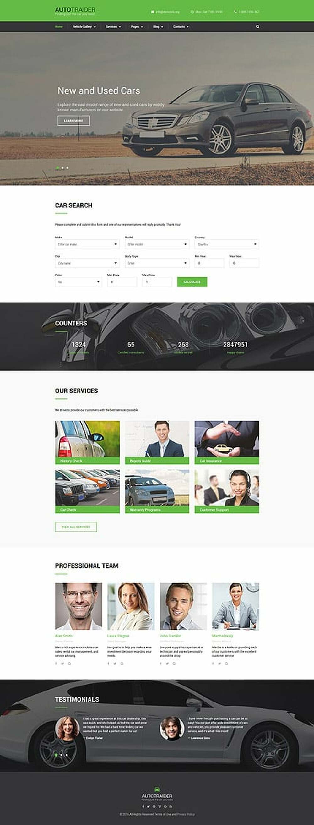 AutoTrader Website Template