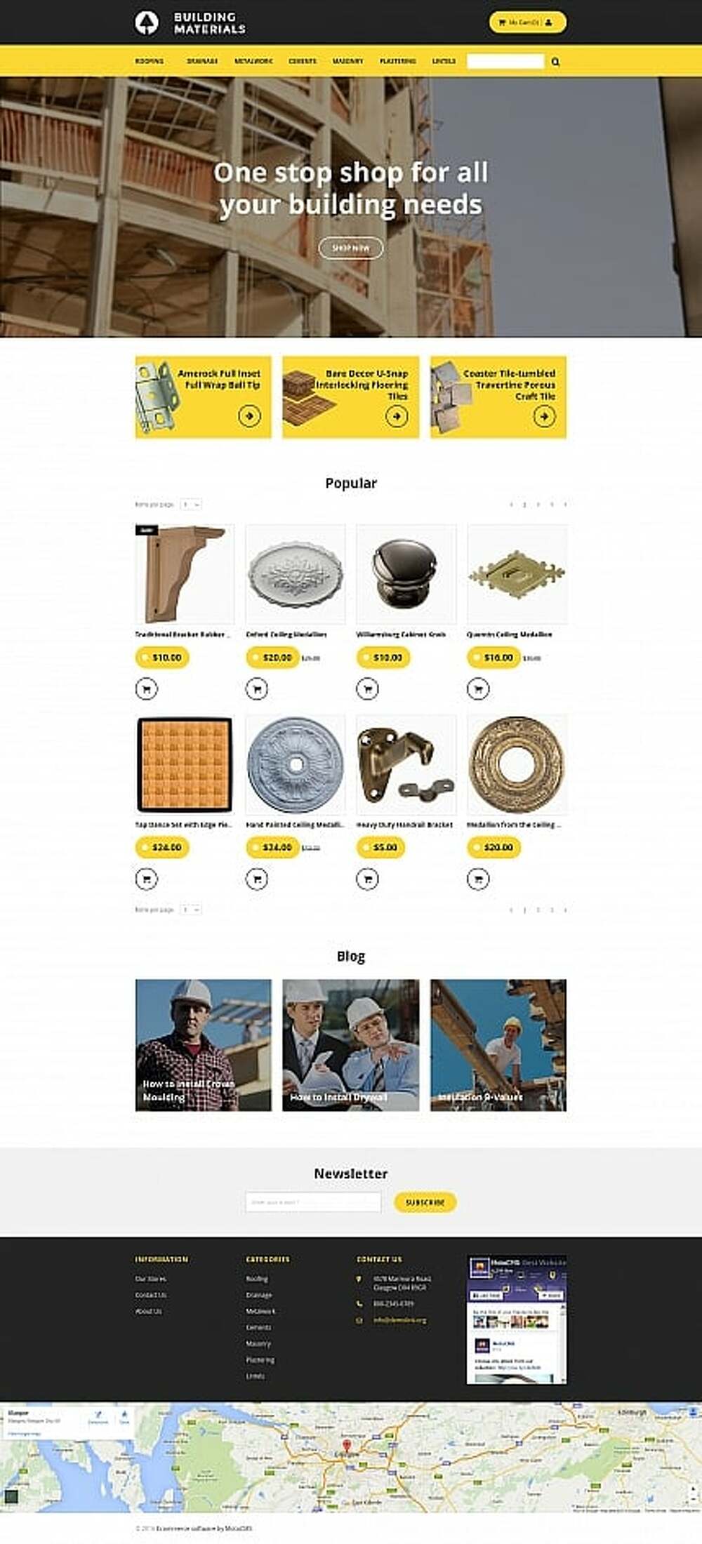 Building Materials MotoCMS Ecommerce Template