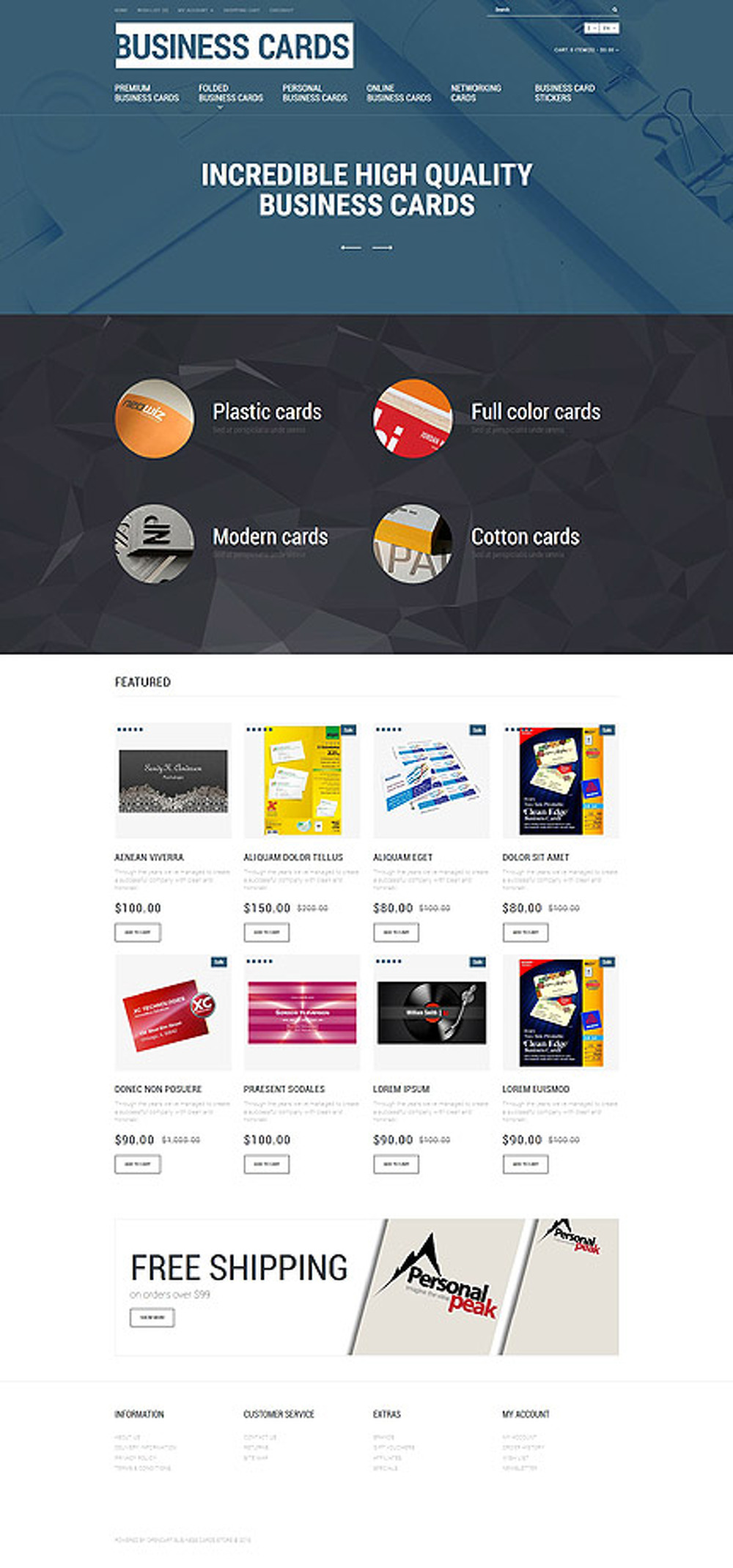 Business Cards Store